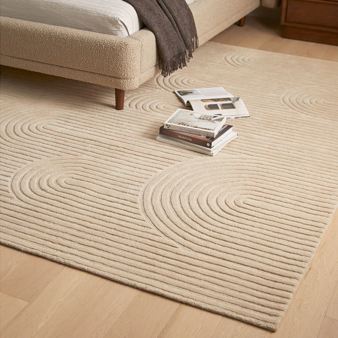 Clem 8 x 10 Wool Rug - Arch Cream